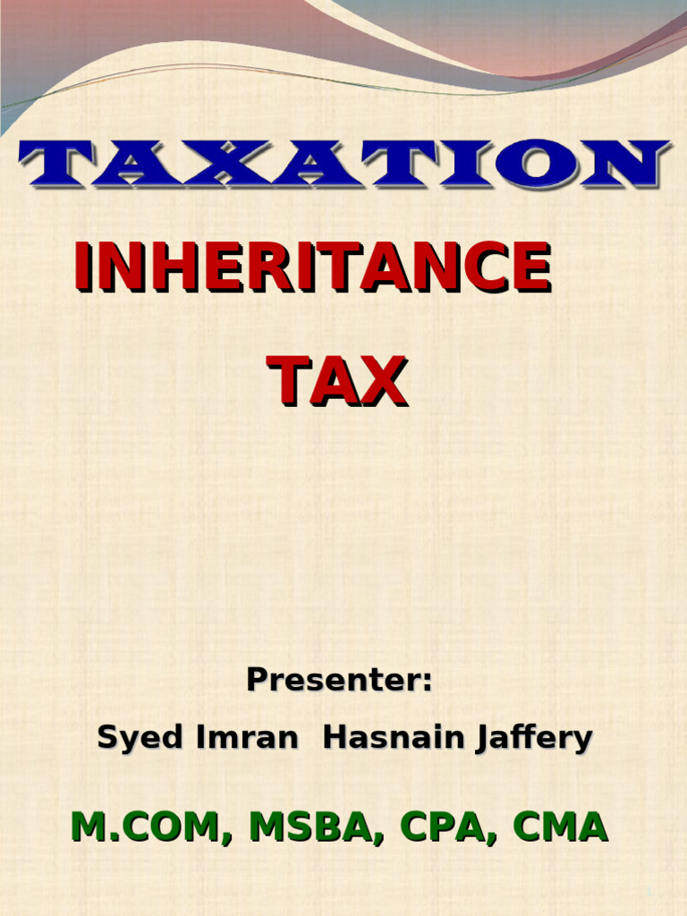 Understanding Inheritance Tax Basics | PDF
