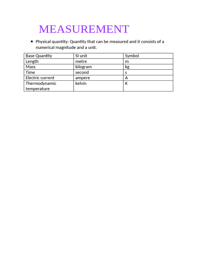 Measurement | PDF