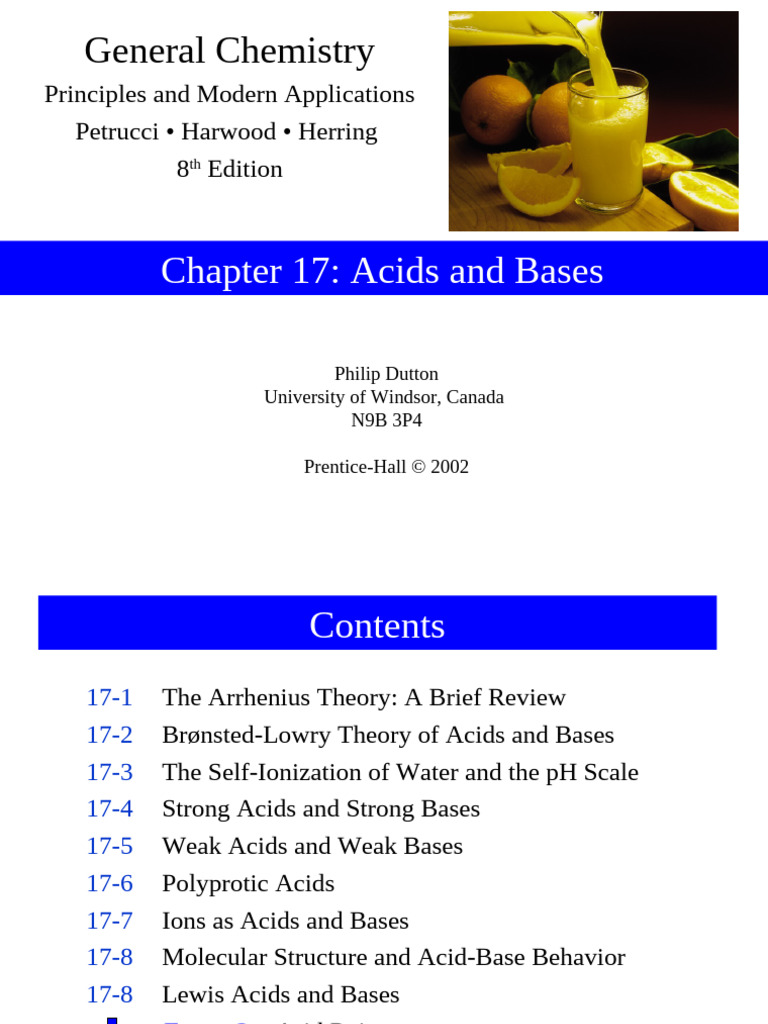 Acids and Bases: Chemistry Principles | PDF | Ph | Acid