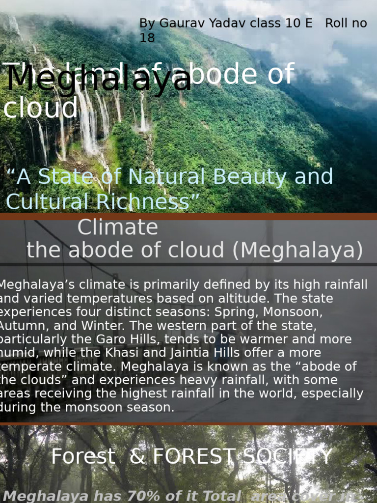 Meghalaya: Land of Clouds and Resources | PDF | Natural Environment ...