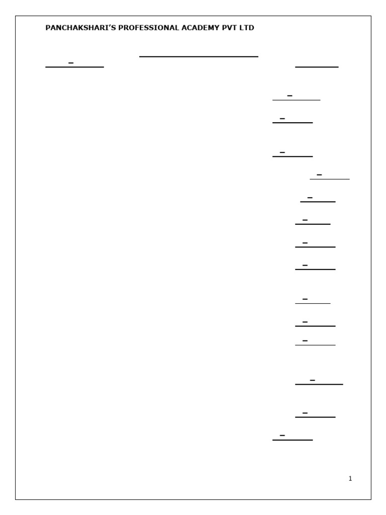 11th Std OC Paper Pattern Overview | PDF
