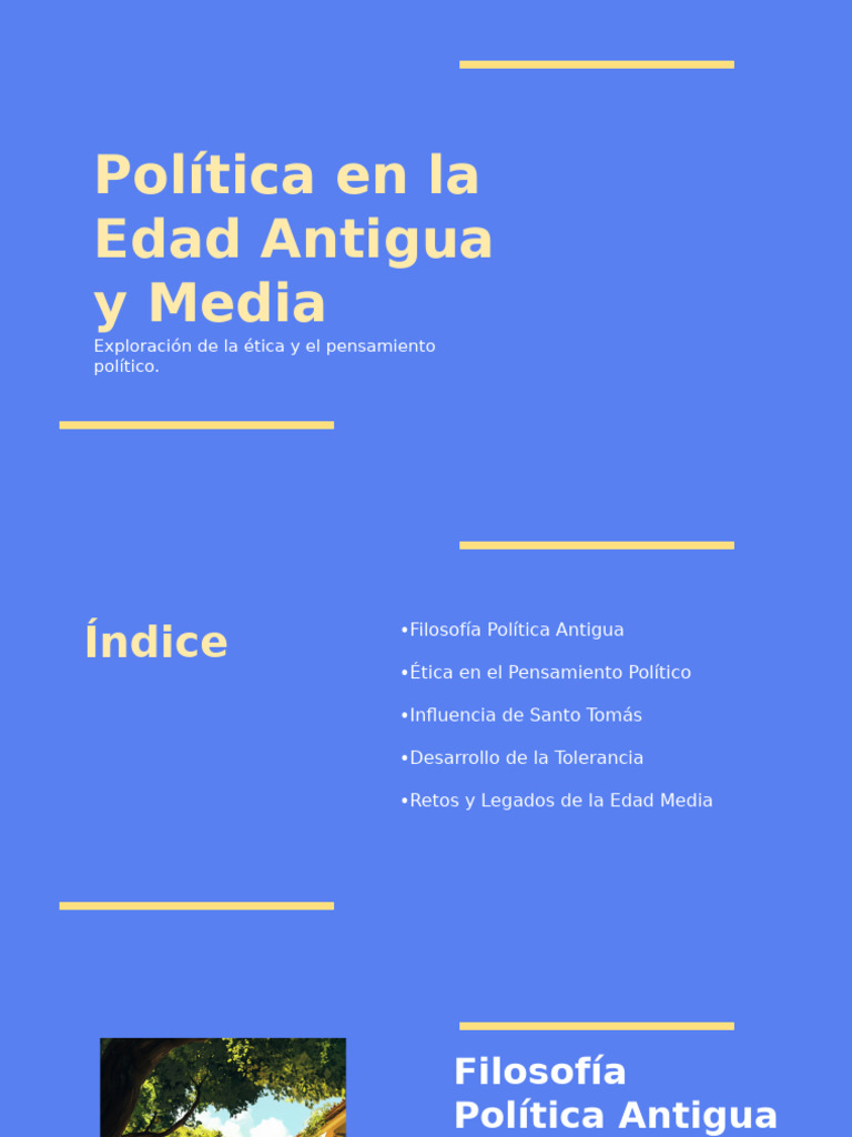 Poltica en La Edad Antigua y Media | PDF | Platón | Tomás de Aquino