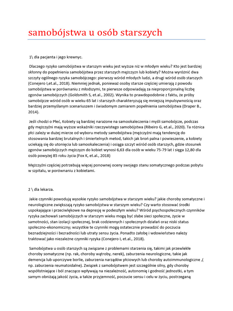 20 Porady Na Ger Samobojstwa | PDF