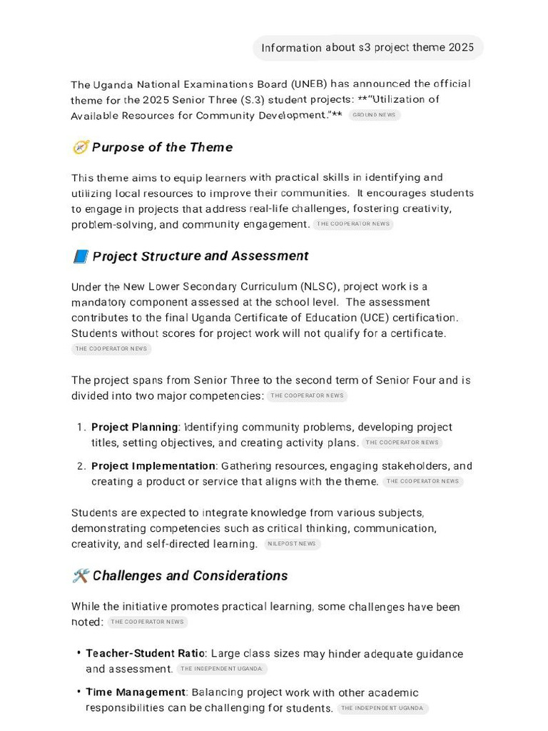 KPHS Project Work S3 2025 | PDF