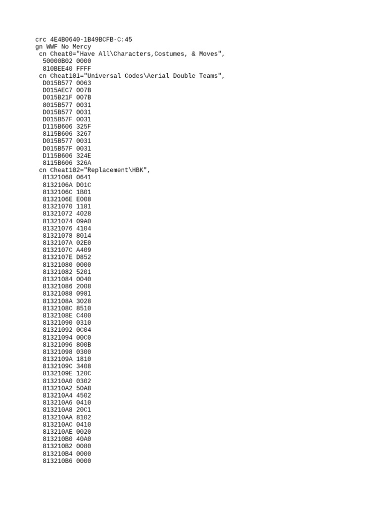 Custom Cheats | PDF