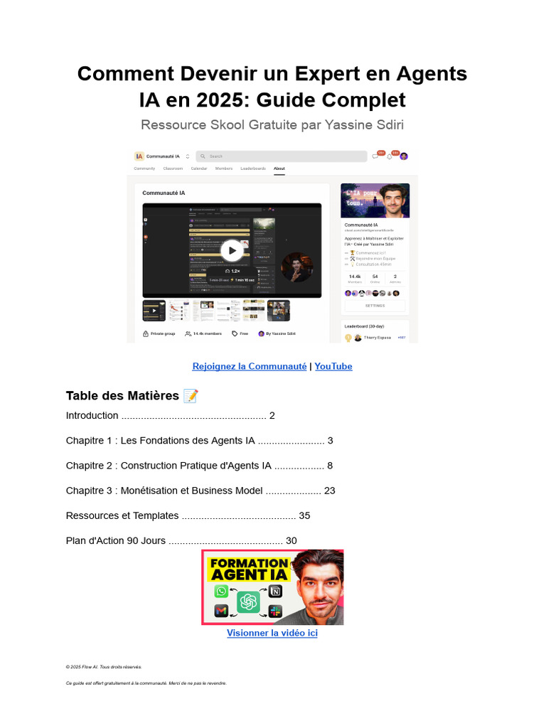 Devenir Expert en Agents IA en 2025 | PDF | Intelligence artificielle ...