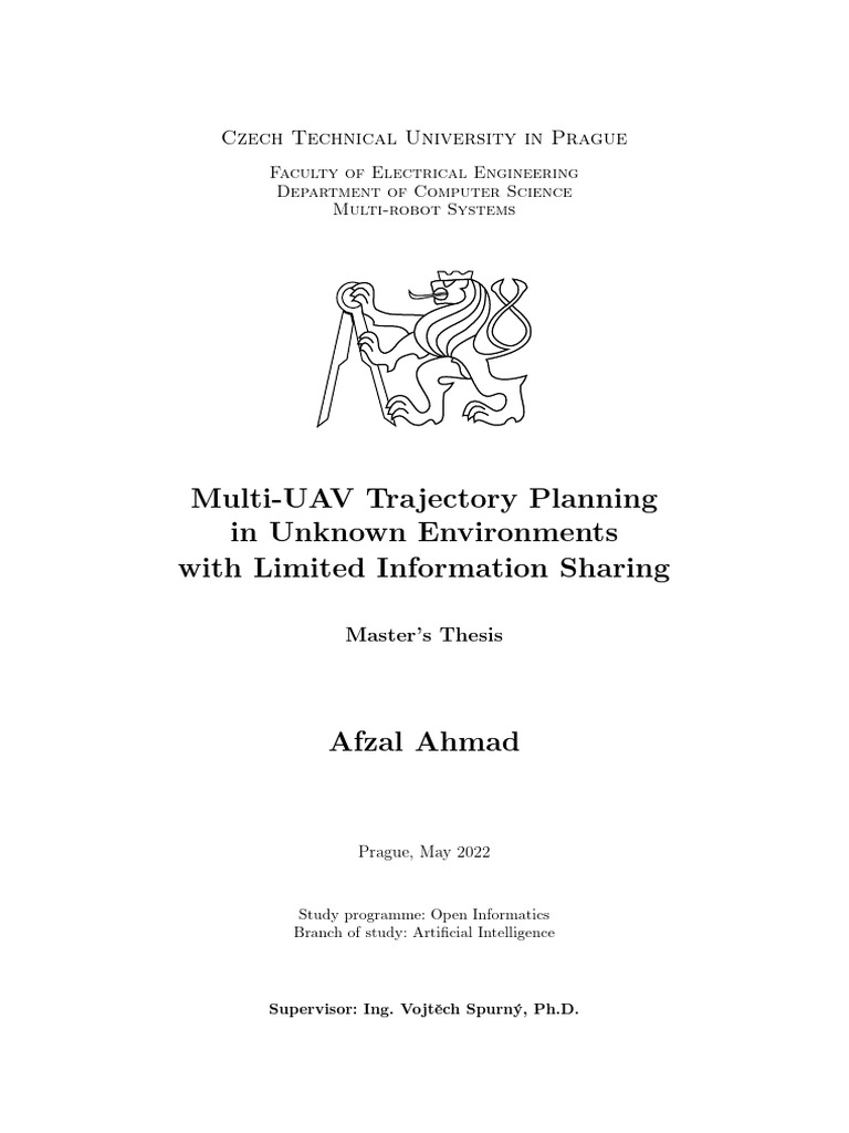 Multi-UAV Trajectory Planning Thesis | PDF | Unmanned Aerial Vehicle ...