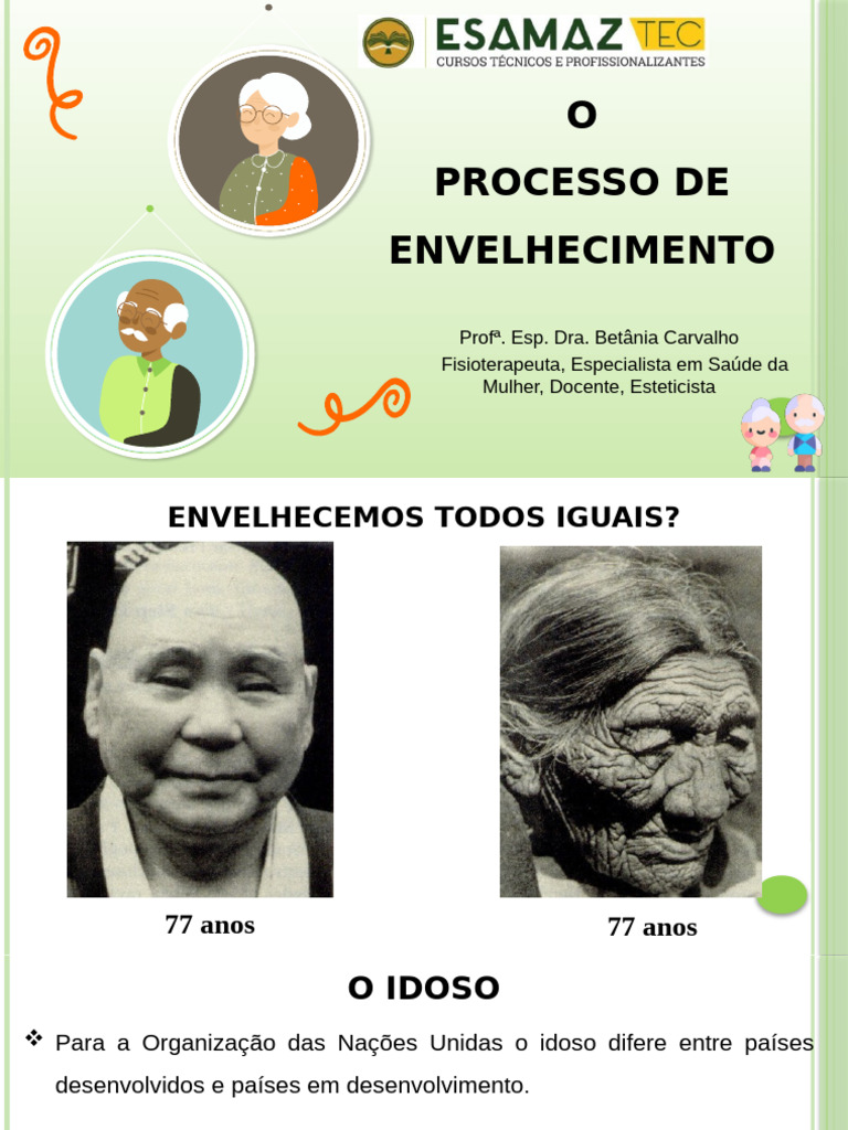 o Processo de Envelhecimento | PDF | Envelhecimento | Terceira idade