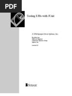 Testing Ejbs With Junit: A Whitepaper From Sybase, Inc