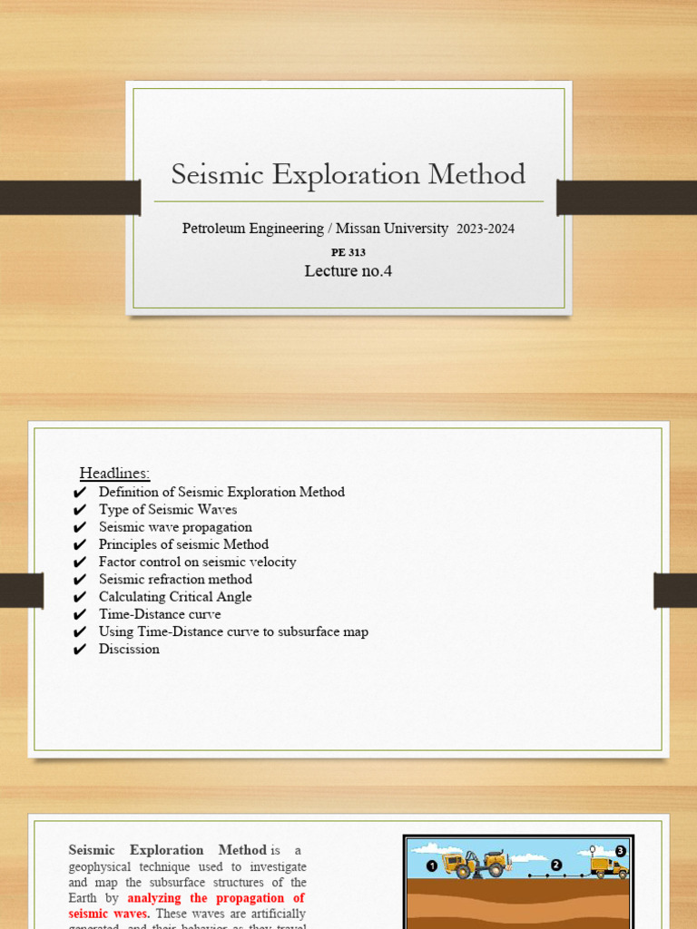 Seismic Exploration Methods Explained | PDF | Seismology | Waves