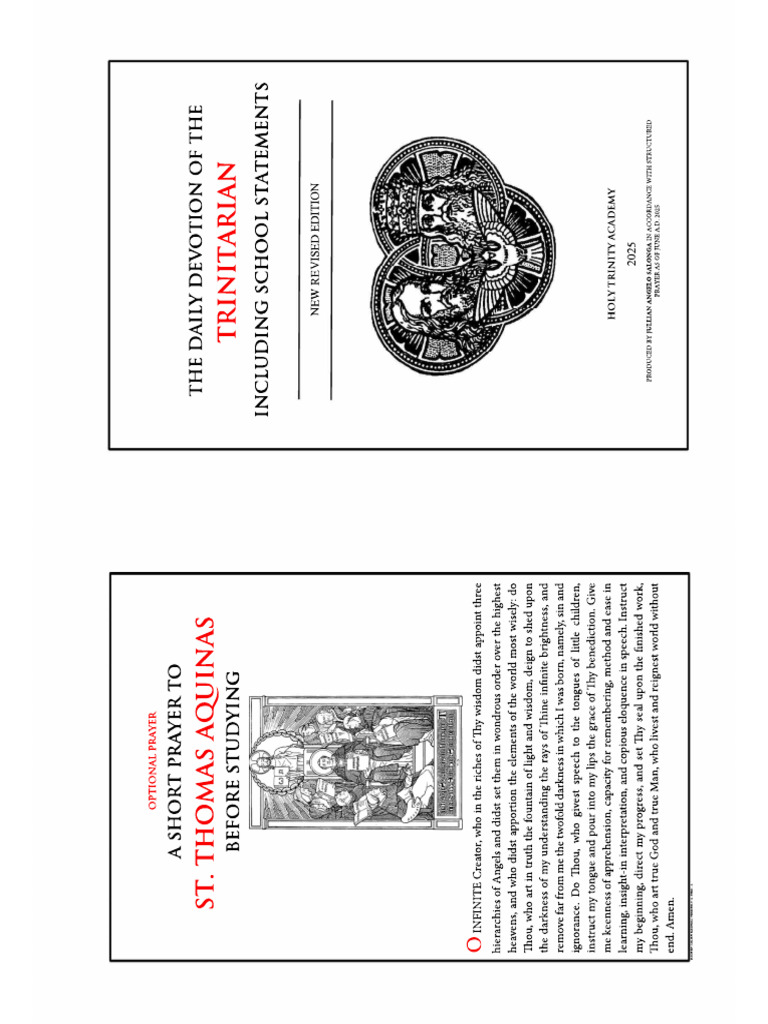 New Revised Booklet Daily Devotion of Trinitarian | PDF