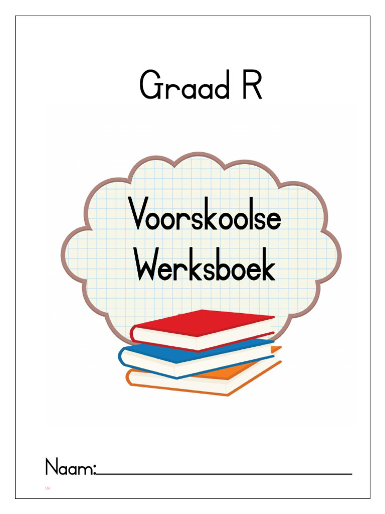 Graad R Voorskoolse Werkboek 1 | PDF