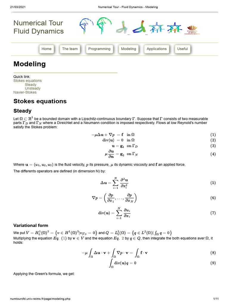 Fluid Dynamics Modeling Techniques | PDF | Fluid Dynamics | Fluid Mechanics