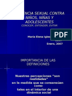 violencia sexual contra niños