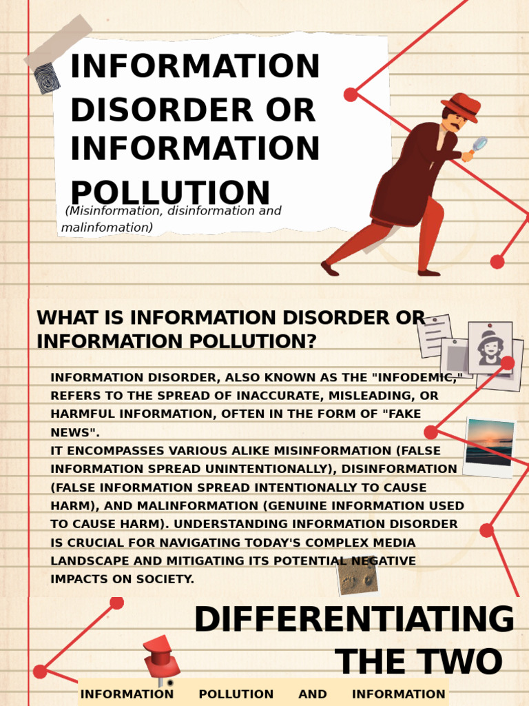 Cluster 2 Group 1 Information Disorder or Information Pollution | PDF ...