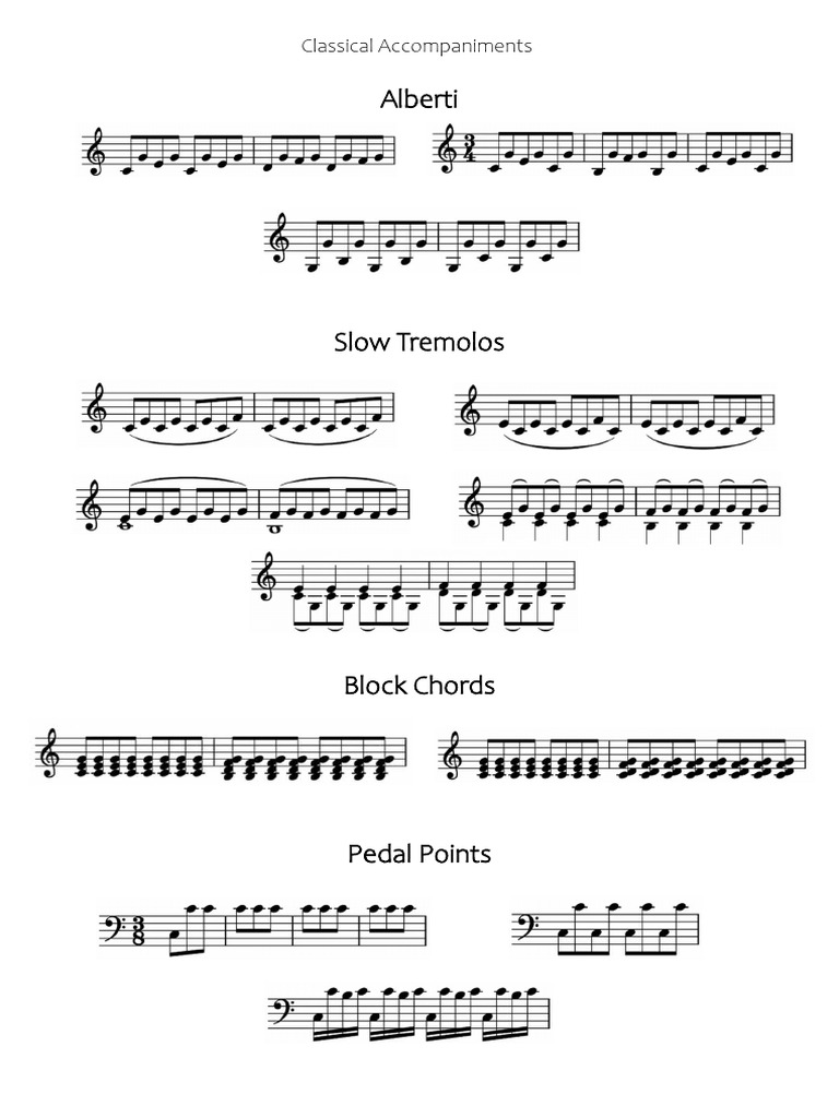 Piano Classical Accompaniments | PDF
