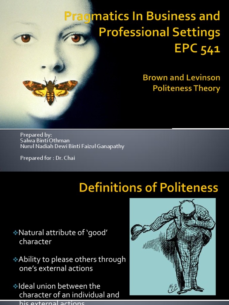 Politeness Strategies in Speech Acts A Comparison of Bald OnRecord