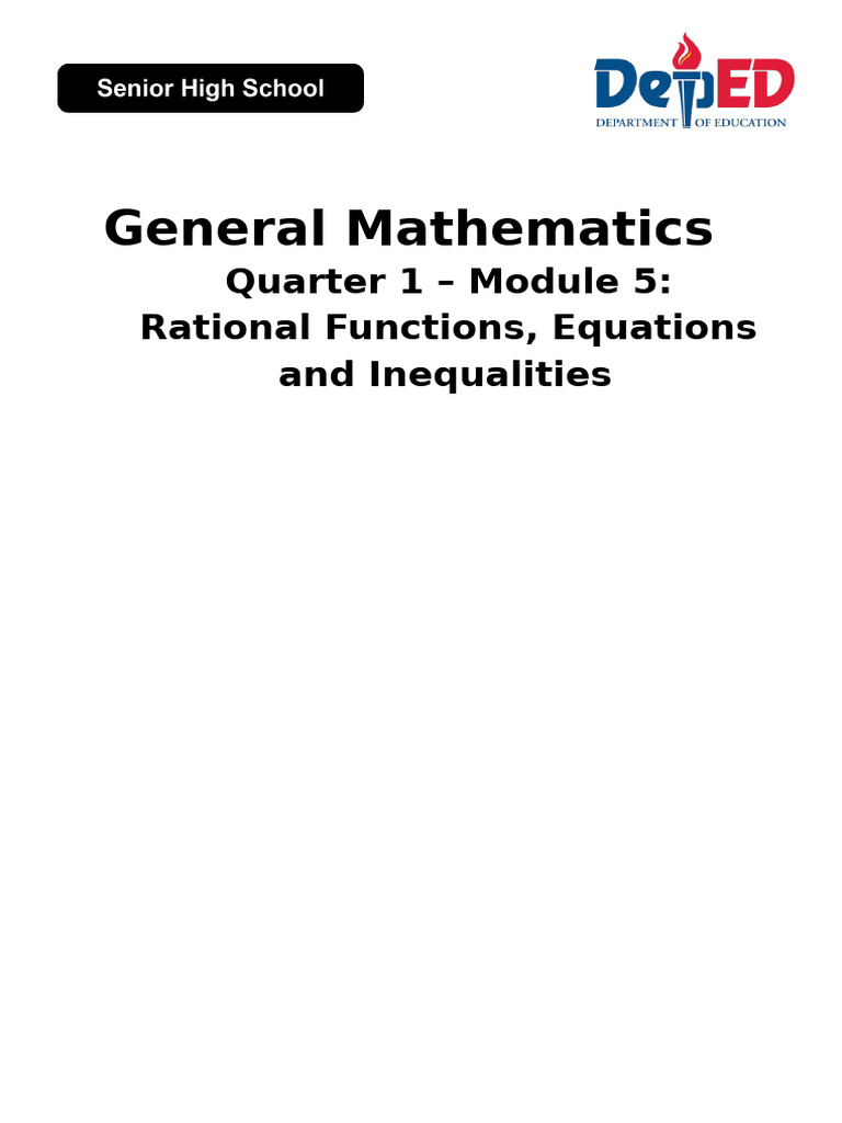 Rational Functions and Equations Guide | PDF | Function (Mathematics ...