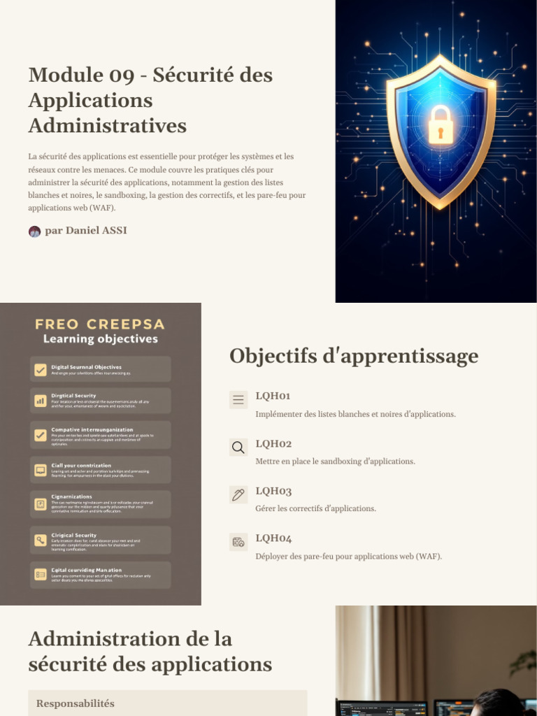 Sécurité des Applications Administratives | PDF | Sécurité des systèmes ...