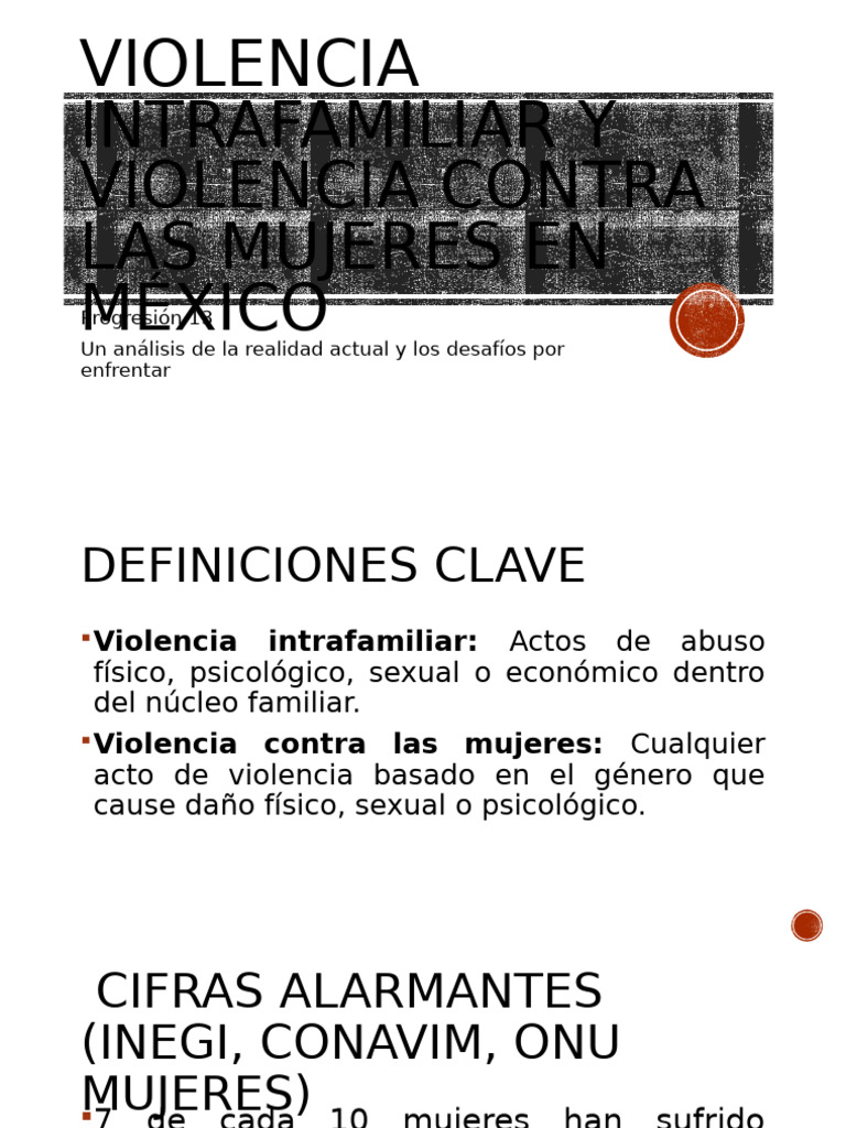 Violencia Intrafamiliar y de Género en México | PDF