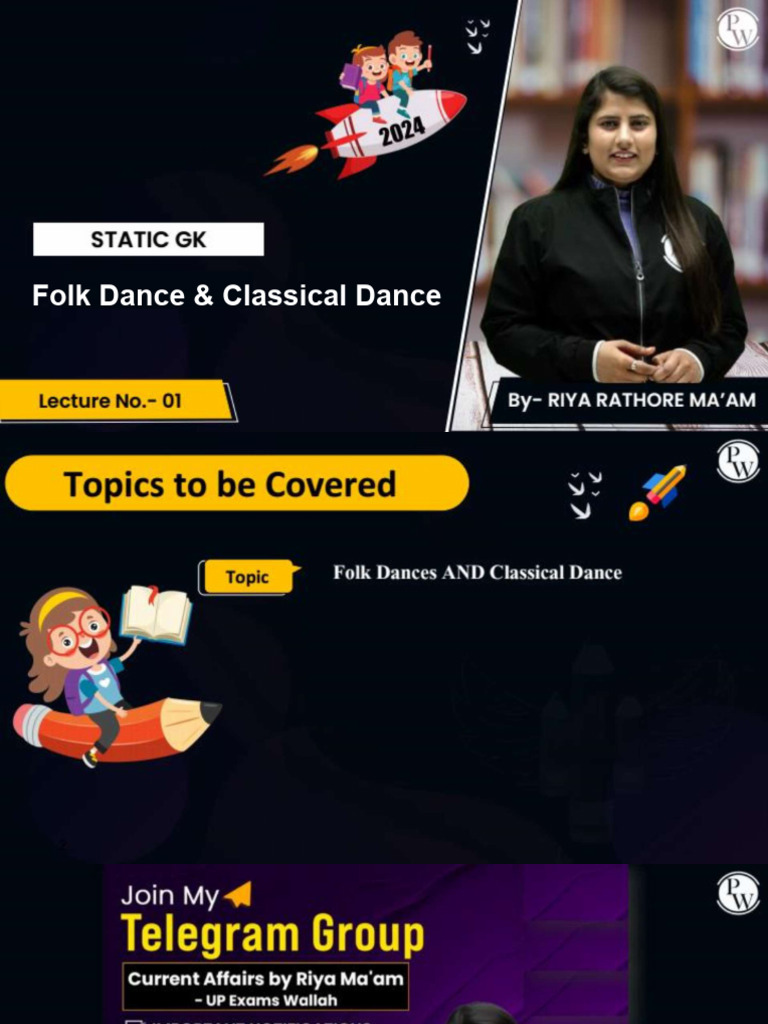 Folk Dance & Classical Dance - Class Notes | PDF