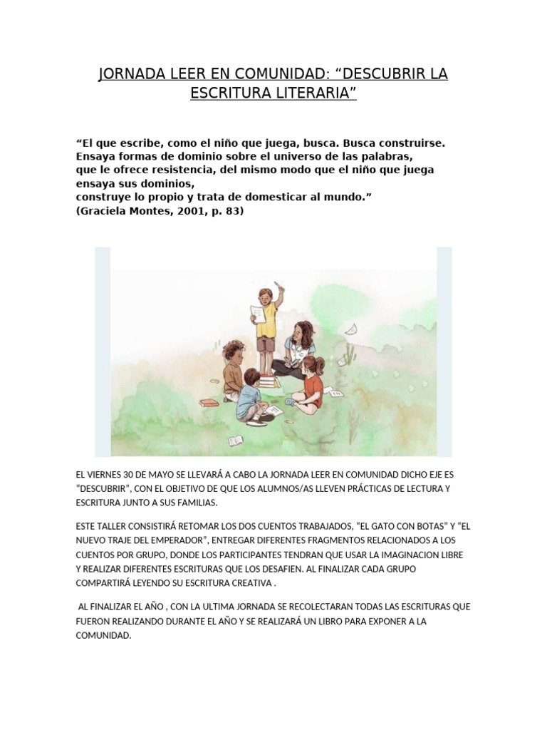 1°jornada Leer en Comunidad | PDF