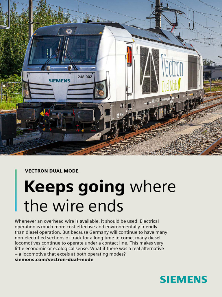 Vectron Dual Mode Brochure En | PDF | Engines | Locomotives