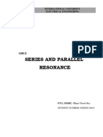 Series and Parallel Resonance: International University Electrical Engineering