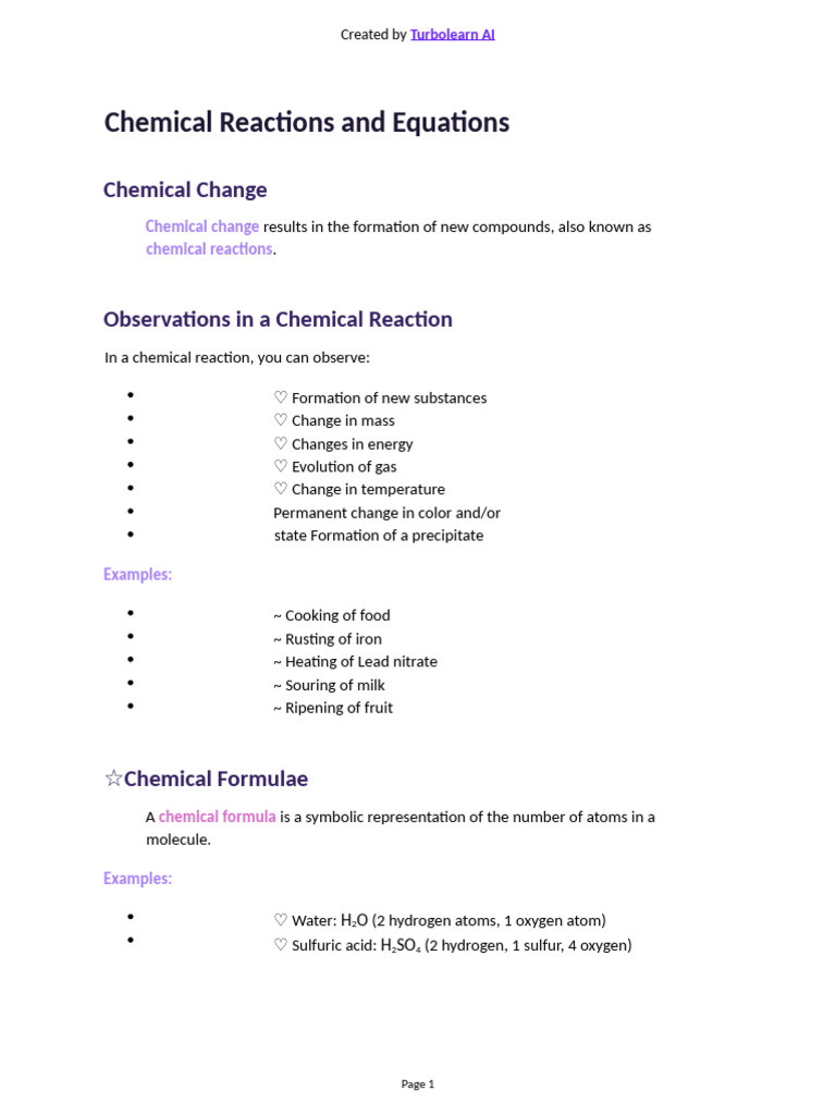 Understanding Chemical Reactions and Equations | PDF | Redox | Chemical ...