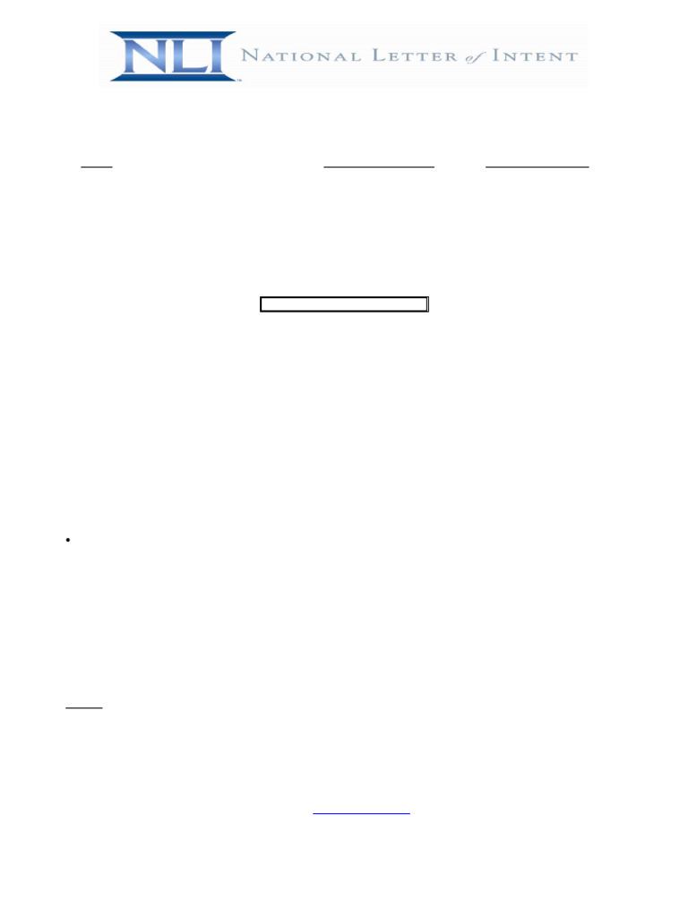 National Letter of Intent Guidelines | PDF | Justice | Crime & Violence