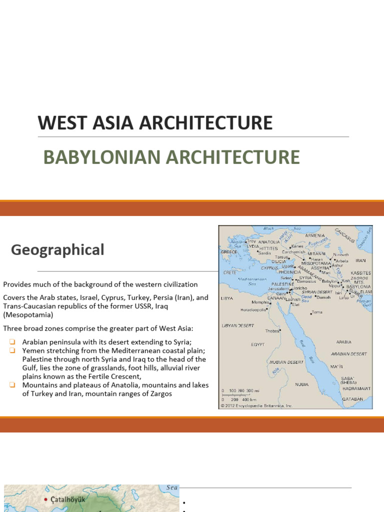 Babylonian Architecture in West Asia | PDF | Babylon | Mesopotamia