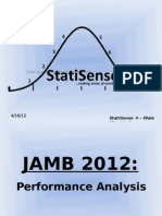 Jamb2012 - Performance Analysis
