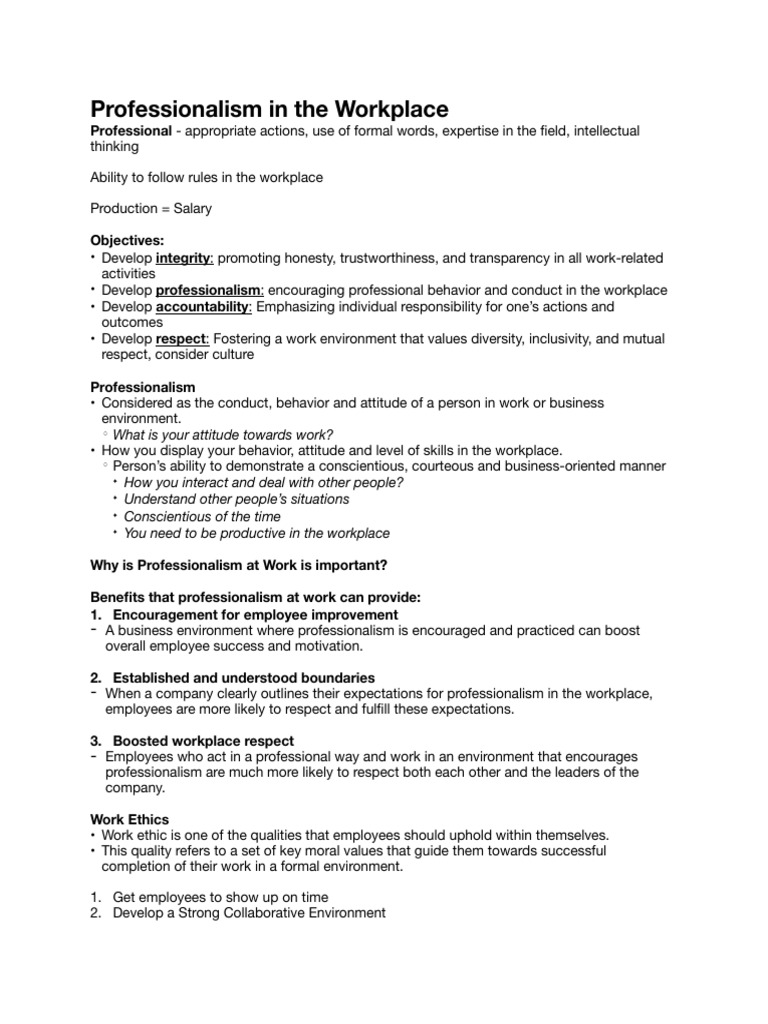 Enhancing Workplace Professionalism | PDF | Psychology | Social Psychology