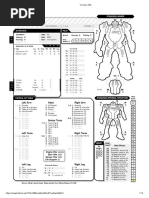 Battletech Mech Height and Weight Chart | PDF