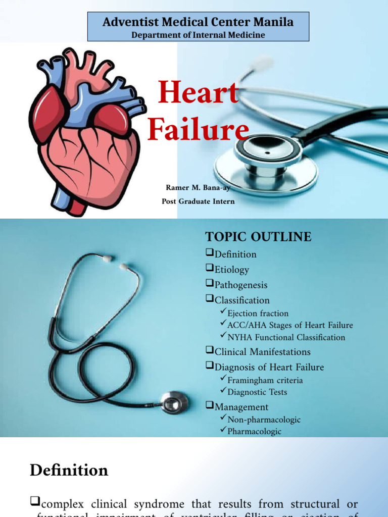 NYHA Classification of Heart Failure | PDF | Heart Failure | Heart