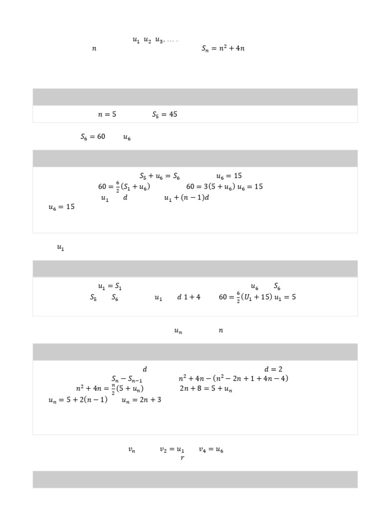 Arithmetic and Geometric Sequences Analysis | PDF | Arithmetic | Numbers