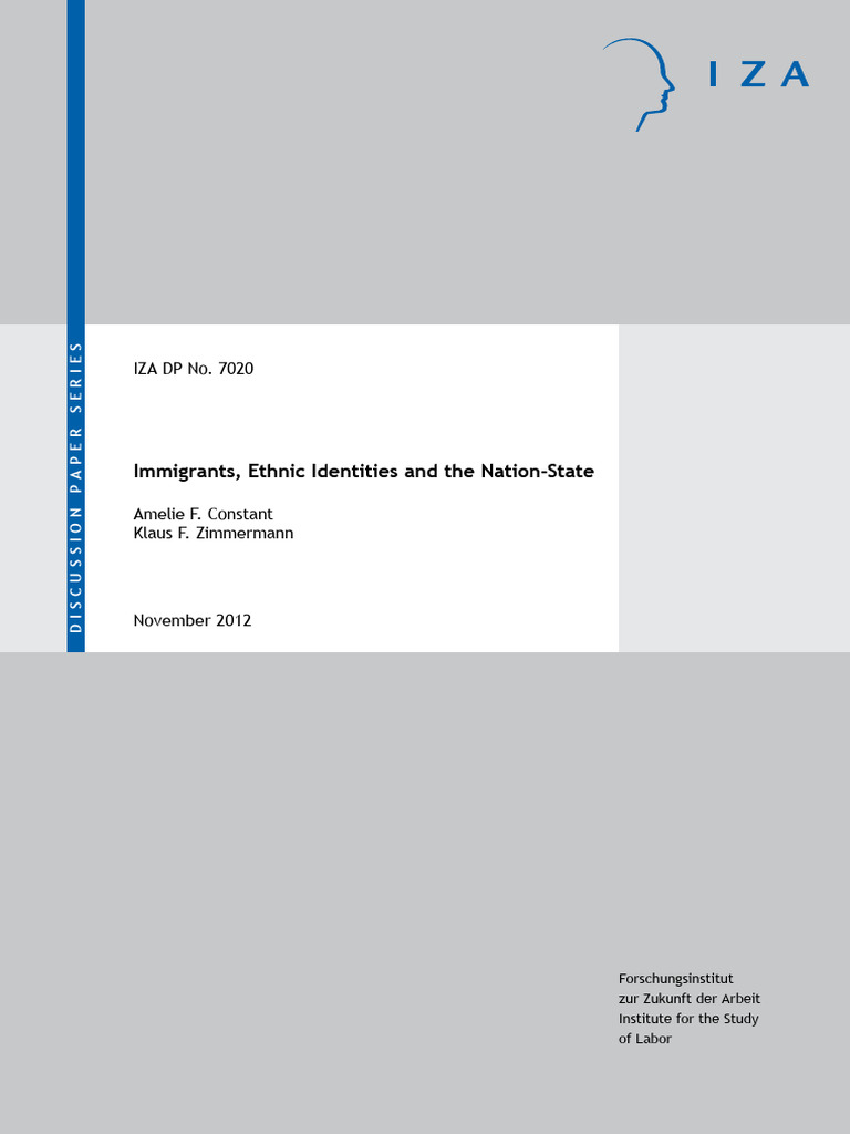 Immigrants Ethnic Identities and The Nat | PDF | Race And Ethnicity In ...