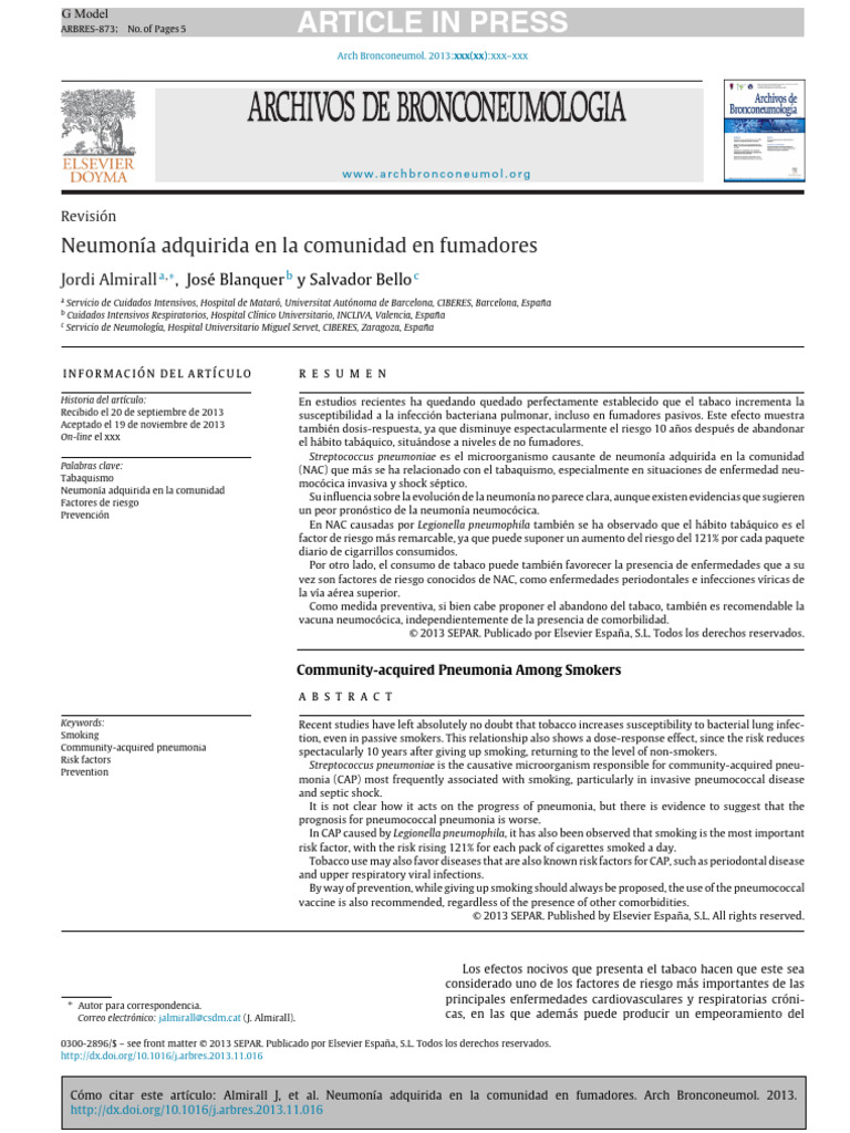 9.4 NAC | PDF | Enfermedad pulmonar obstructiva crónica | Cáncer de pulmón