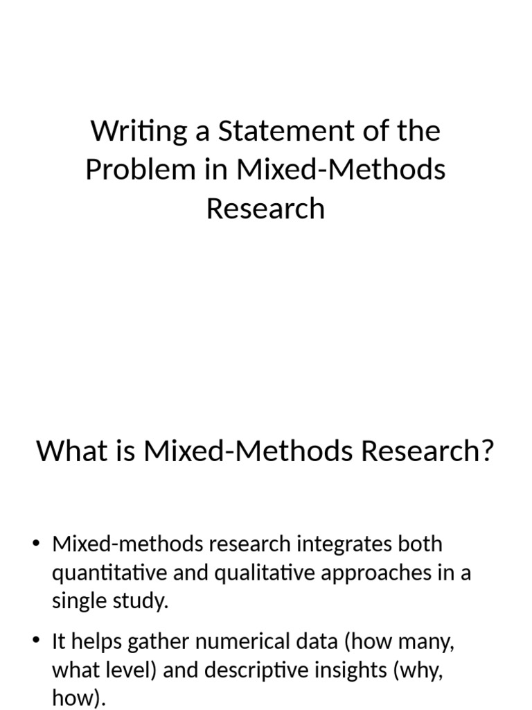 Mixed Methods Research-QUESTIONS | PDF | Quantitative Research ...