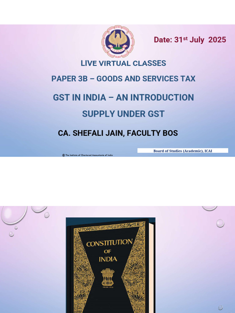 29 GST in India-An Introduction-31st July 1754065345 | PDF | Value ...