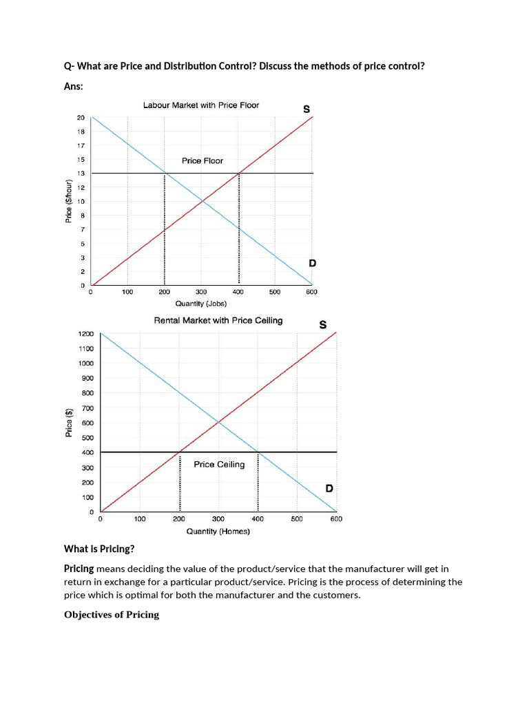 Price Control and Pricing Strategies Explained | PDF | Government ...