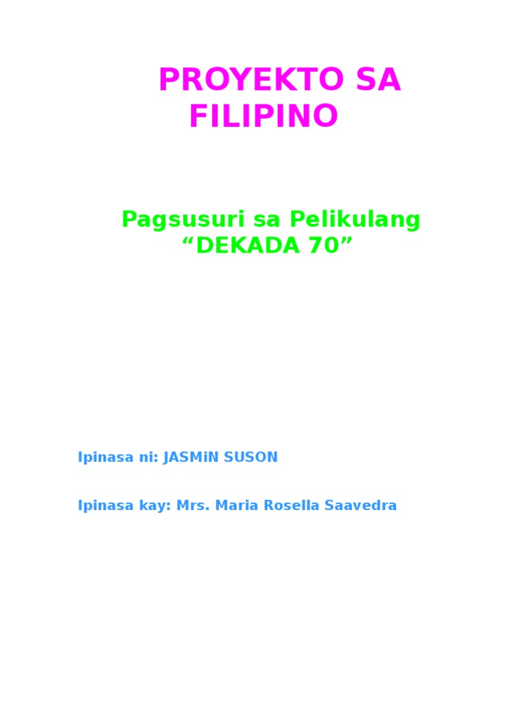 Dekada '70 full movie picture