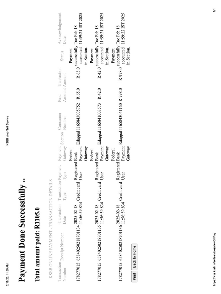 Kseb Bill | PDF