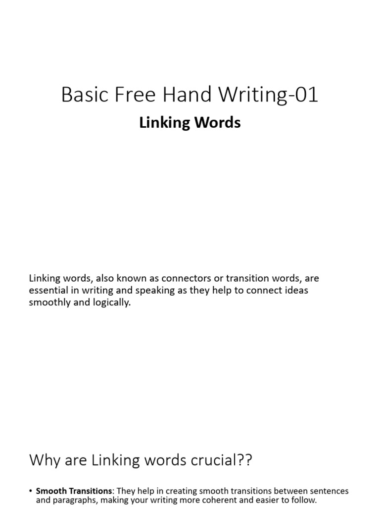 Essential Linking Words for Writing | PDF | Financial Literacy