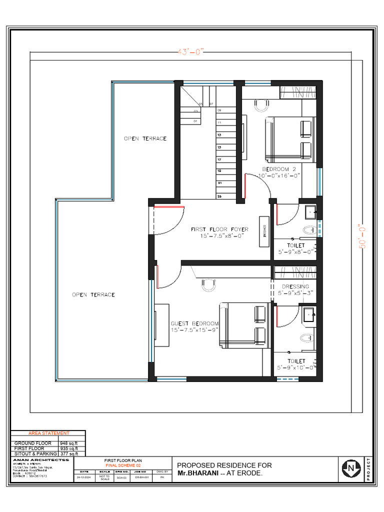 Proposed Residence First Floor Plan | PDF