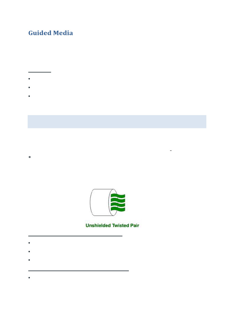 Guided vs Unguided Transmission Media | PDF | Transmission Medium ...