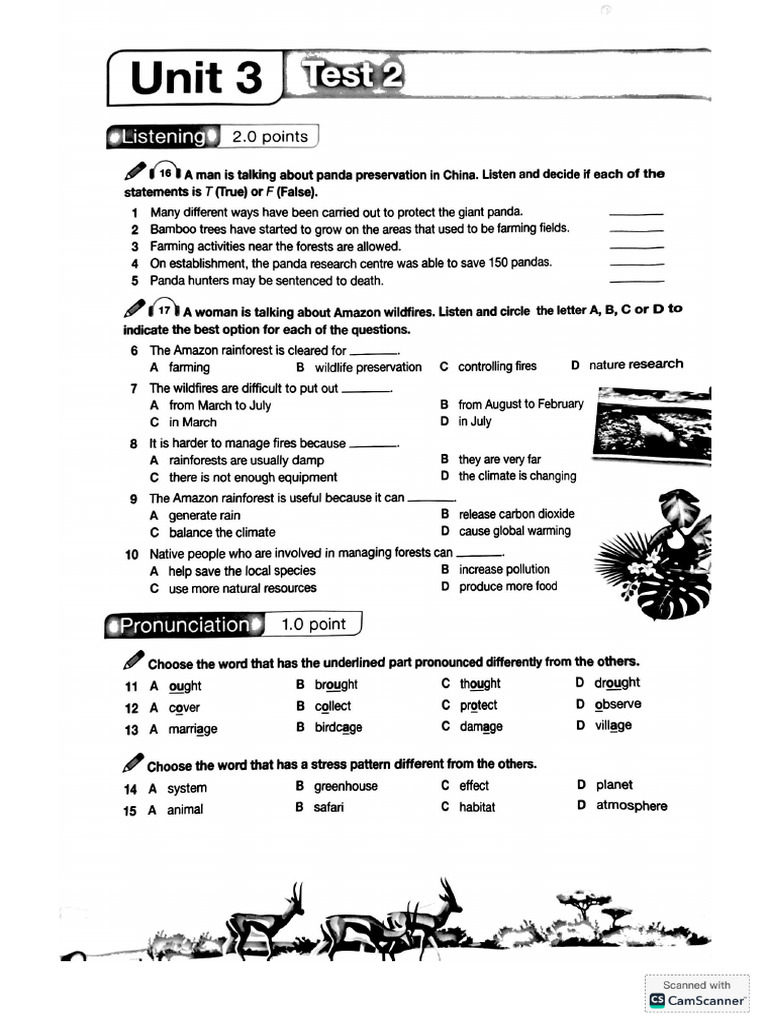 Unit 3 Test 2 | PDF