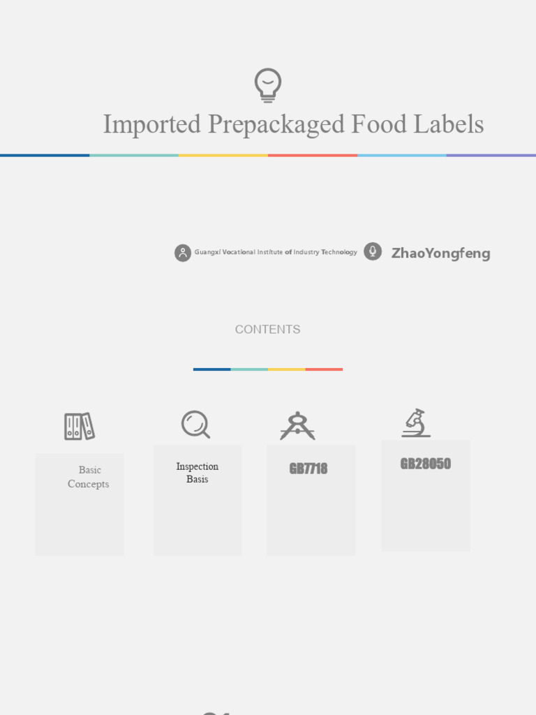 GB7718 Prepackaged Food Labeling Guide | PDF | Nutrition Facts Label ...