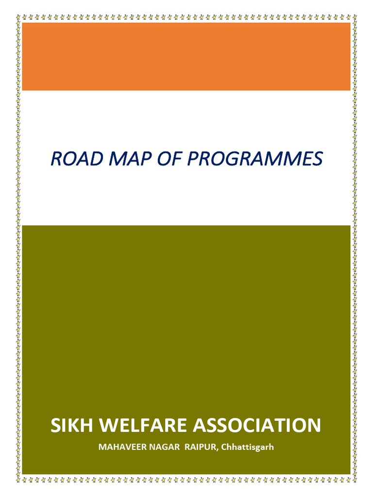 Sikh Welfare Association Program Roadmap | PDF | Non Governmental ...