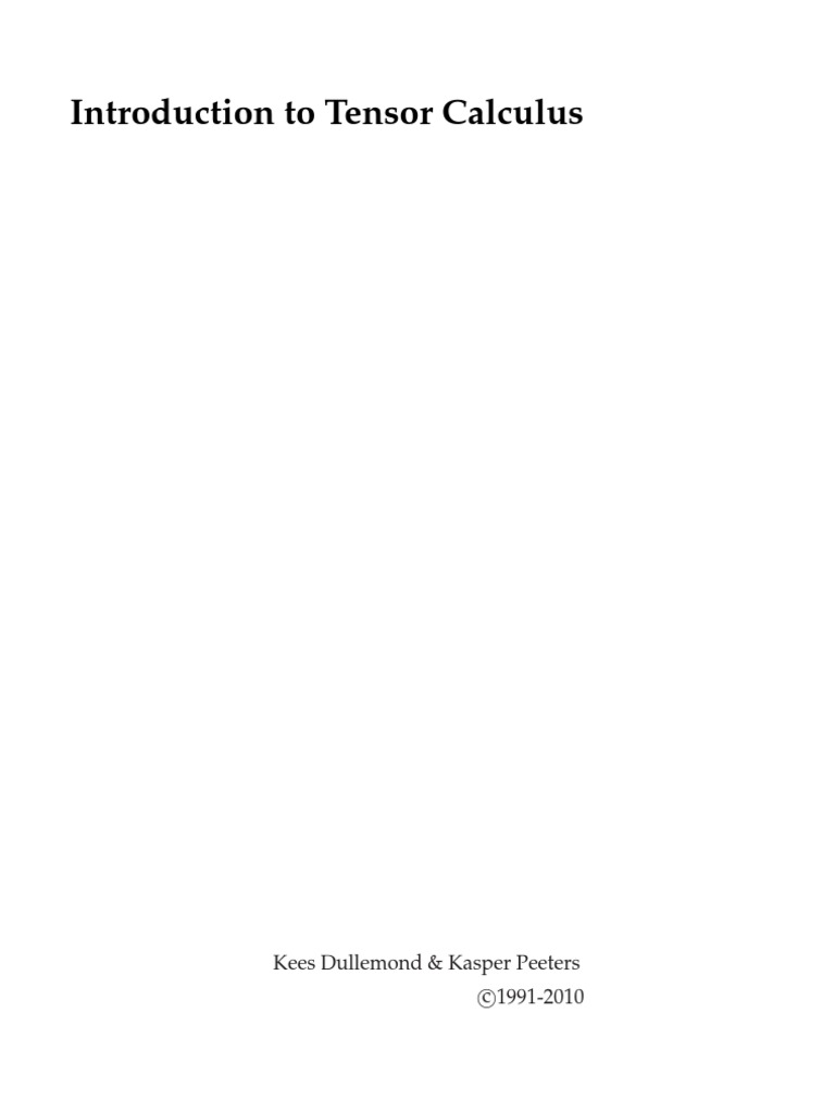 Tensor | PDF | Tensor | Summation